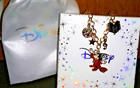 Disney Fantasia Sorcerer Mickey 7 25  Charm Bracelet With Pouch And Box - New 