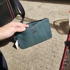 Coach Corner Zip Wristlet