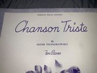 Sheet Music Piano Peter Tschaikowsky    chanson Triste    Transcription By Hugo Frey
