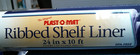 Plast O Mat 24  X 10    Ribbed Shelf Liner   White      Fs