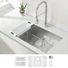 Zuhne Modena Single Bowl 16 Gauge Stainless Steel Undermount Kitchen Sink