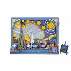 Rowood The Starry Night Wall Art 3d Wooden Puzzle Diy Miniature Dollhouse Gifts