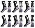  Men s Grip Socks - Non Slip Soccer   Hospital Socks 6-12 6 Pairs black