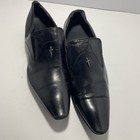 Rare Handmade Stamp Cesare Paciotti Black Leather Oxford How   s Vintage  Size 43 