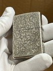 Zippo Lighter Leaves Silver 5 Sides   New Box
