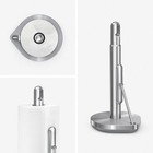 Tension Arm Standing Paper Towel Holder  Heavy-duty  Easy One-handed Tear  Count