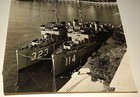 Original 1954 Monaco Photograph Uss Triumph At Royal Yacht Club  monte-carlo 