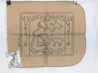 Vtg Rug Hooking Pattern Christmas Yankee Peddler Santa Sleigh Sheep