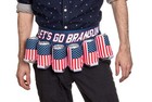 Calhoun Fourth Of July Patriotic Beer Belt  Adjustable For Cans   Bottles