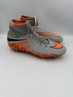 Nike Hypervenom Phantom 2 Gray Orange Football Cleats Soccer Boots Us9 5 