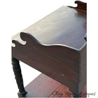 Antique Classical Acanthus Carved Table   Gallery Small 1830 Mahogany Pa Empire