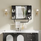 Bathroom Wall Cabinet With Mirror  Mirrored Medicine Cabinet With 3 Colors Le   
