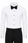 Berlioni Italy Men s Premium Formal Tuxedo Shirt Wing Tip   Bow Tie