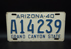 1940 Arizona License Plate