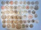 Lot Of 50 Vintage Wood Nickel Coin Token From 23 Different States 1973 - 1989