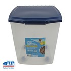 Heavy-duty 50lb Extra Large Dry Pet Food Container W  Locking Lid Dog Cat Supply