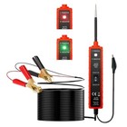 Automotive Power Circuit Tester With 16ft Test Lead 6-24v Dc Led Light Red