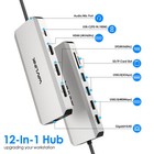 Wavlink 100w Usb C Hub Triple Monitor Laptop Docking Station 4k Hdmi Dual 4k Dp