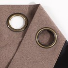 Brown 100  Blackout Window Curtains - Black Back   Grommets - 4 Sizes   