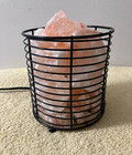 New Himalayan Salt Crystal Lamp Glow Rock Light W  Dimmer  25 00