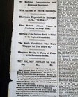 Orangeburg Branchville Sc William T  Sherman Marches 1865 Civil War Newspaper