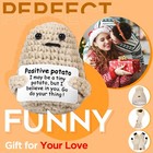 Women Girl Beanie Scarf Hat Touchscreen Gloves Set Keep Warm Winter Knitted Gift