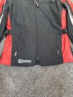 Vtg Joe Rocket Alliance Leather Motorcycle Jacket Large 2002 Red Black Liner