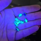 Deep Blue Uranium Glass Beads Czech 9x6mm Barrel Twist 10pcs