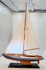 Large Wooden Yacht Model Sailboat 29    Tall Nordia Cruiser Picot House 