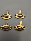 4 Vintage Brass Turn Button Latches Cabinet Cupboard Door Window Sash Lock Hooks