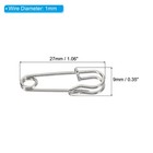 50pcs Safety Pins 1 06 Inch Large Metal Sewing Pins Silver Tone