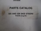 John Deere 325 328 Skid Steer Loader Parts Manual Book Catalog Pc9348