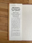 Antique Fine Points Of Furniture  Early American By Albert Sack  1971  Book