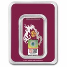 Arizona State University 1 Oz Silver Colorized Bar  in Tep 