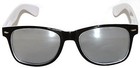 Classic Vintage Retro Owl 2 Tone Mirror Lens Sunglasses Shades Uv400 White