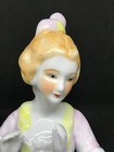 German Porcelain Pin Cushion Half Doll-victorian Lady 5 