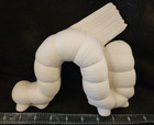 Ready To Paint Ceramic Bisque Adorable Worm With Sign