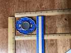 Vintage Blue Hand Painted Flowers Wooden Peruvian Mirror 