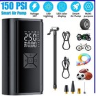 150psi Car Tire Inflator Portable 6000mah Air Compressor Rechargeable Air Pump