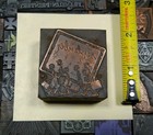 Antique Vtg Calendar Month September Letterpress Print Type Ornament Cut Block