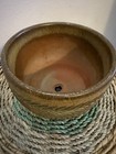Vintage Glazed Ceramic Textured Decorative Bowl Planter Pot 4    Tall