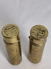 Lot Of 2 Vintage Silvaray Lipstick Gold Tone Holder Tubes With Lipstick Intact