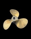 Vintage 3 Blade Bronze Brass Marine Boat Propeller Splined Michigan Excellent