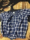 There A Bouts Blue Plaid Button Up Shirt Girls S 7 8