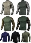 Mens Military Heat Resistant Battle Tactical Airsoft Combat Shirt