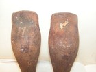 2 Matching Tall Cast Iron Legs Stove Etc  10 1 2  Tall  3 Mounting Holes