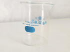 Rare 1977 Corning Centennial Pyrex Butterfly Gold Blue Lab Beaker