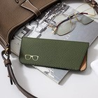 K Luxury Women s Eyeglass Case Leather Soft Holder Pocket Cases Slim Travel P   