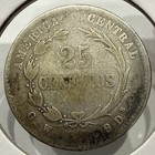 1887 25 Centimos Costa Rica Silver 25c Coin - Vf  f512 