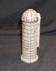 Antique Rare Marietta Silo Cast Iron Still Bank   Grey Iron Casting Co   Agr Adv